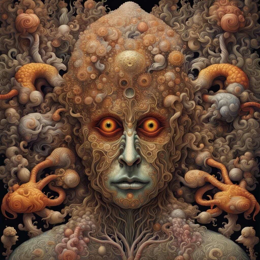 Surreal Shallow Life Artwork with Filigree