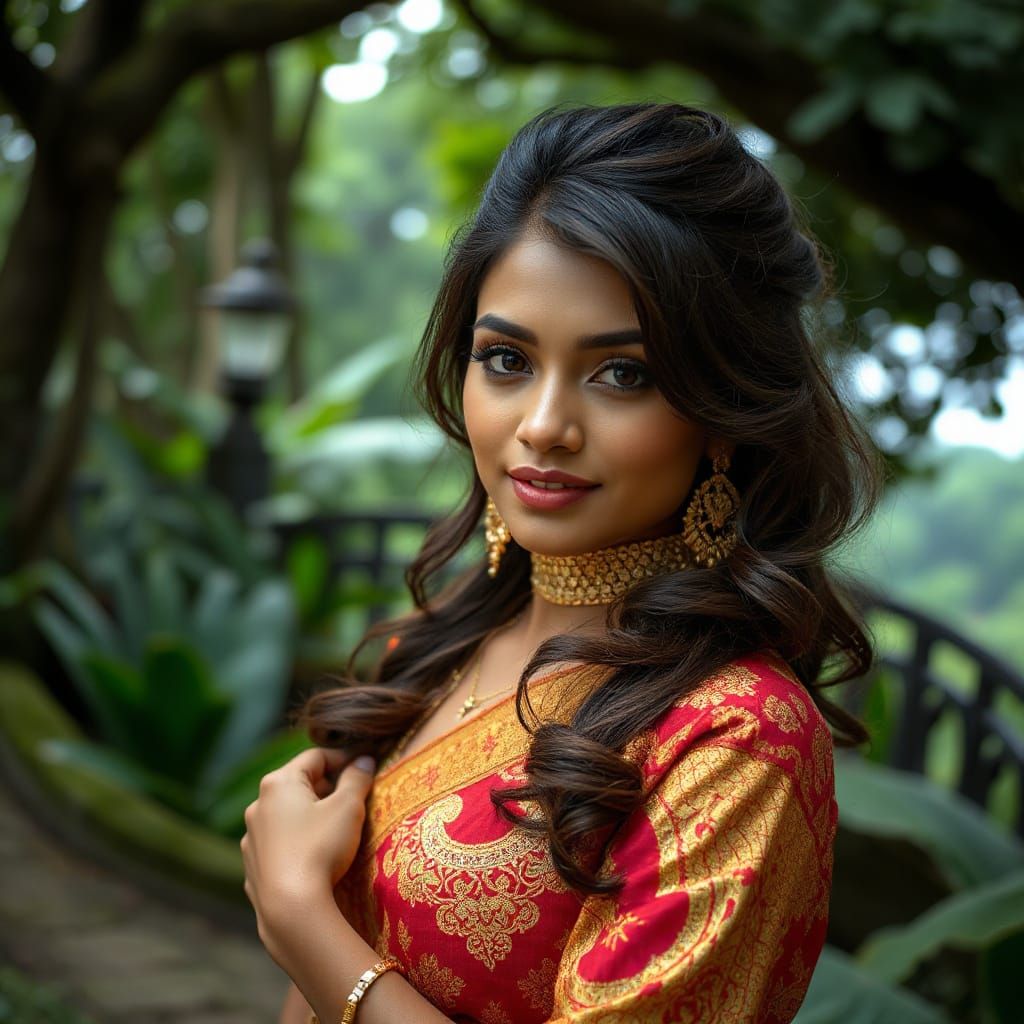 Sri Lankan beauty model