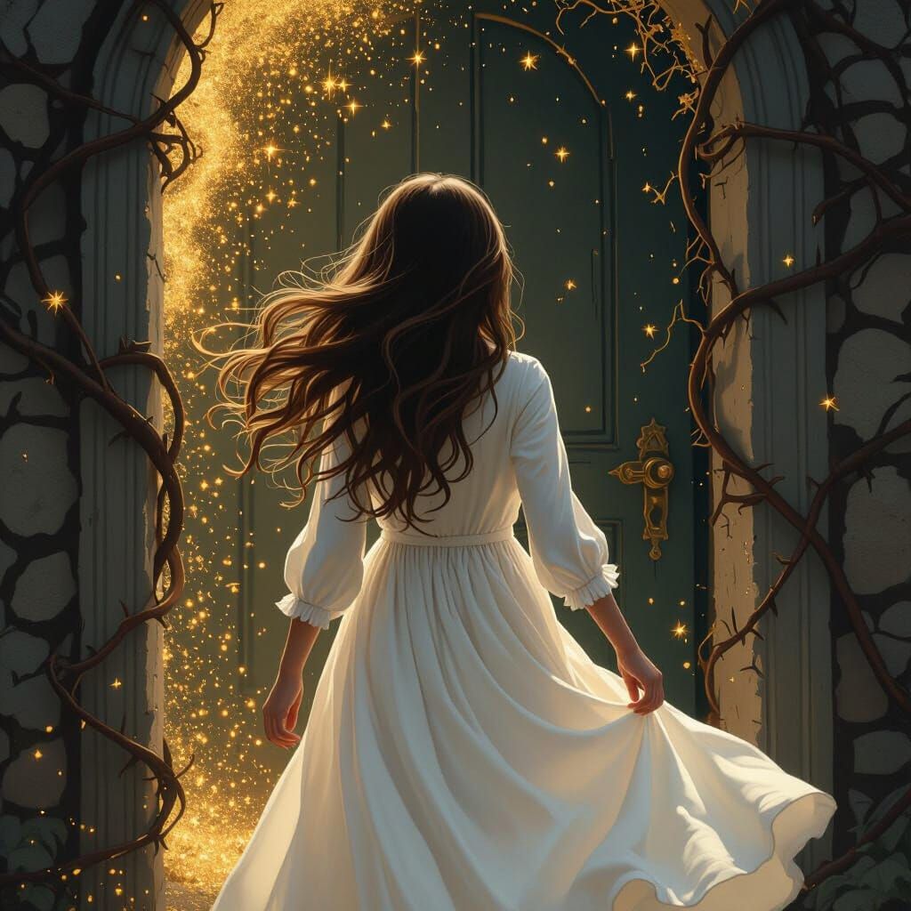 Mystical Doorway Dreamscape in a Surreal Style