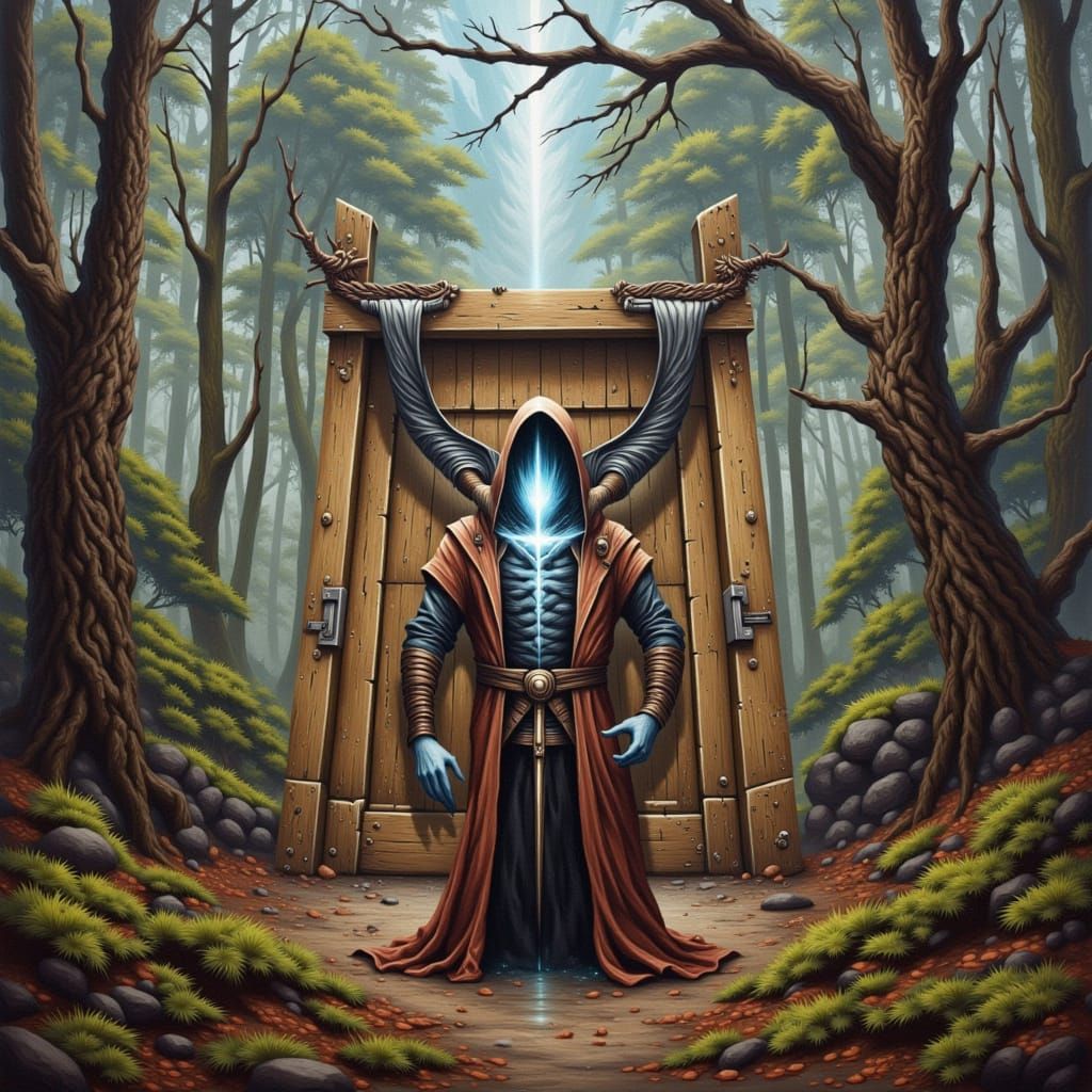 Ominous Street Art Style Image