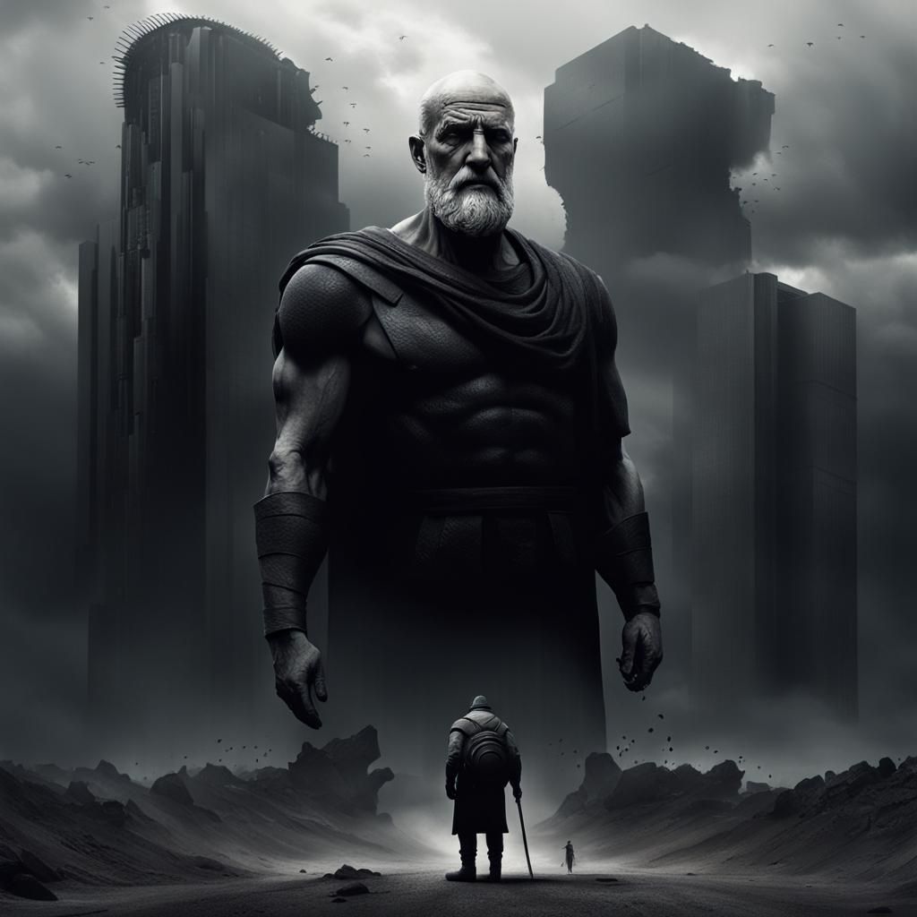 Dystopian Dreamscape: Dramatic and Dynamic AI Art