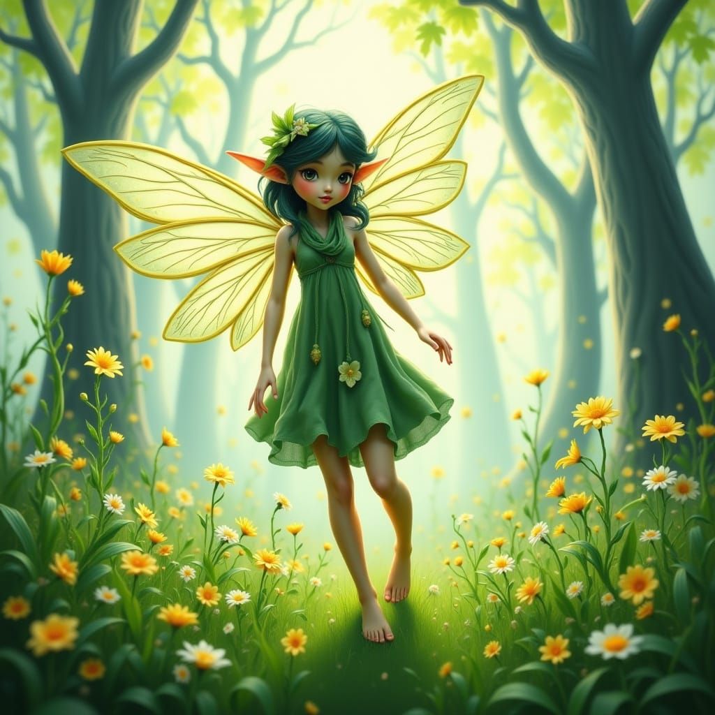 Barefoot in the Grass: A Serene Nature Scene