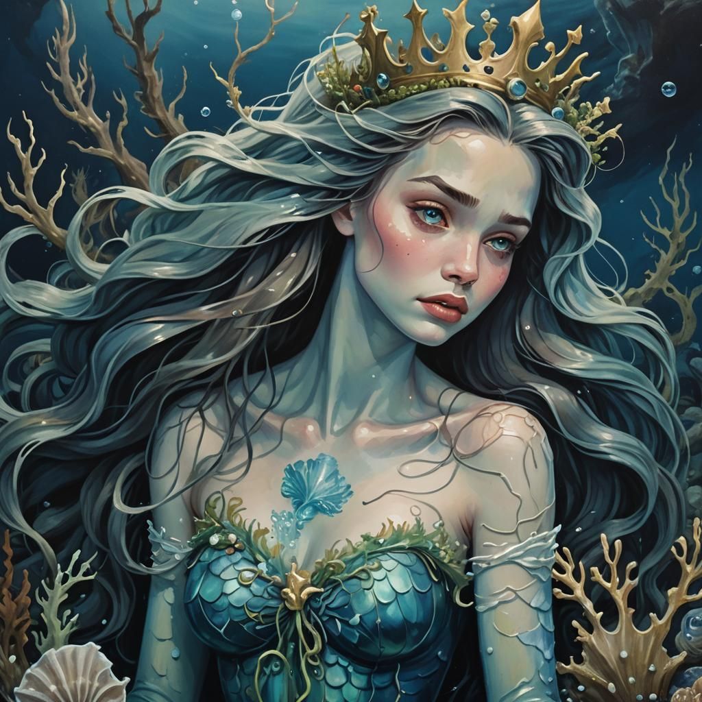 Little Mermaid's Decaying Body in Dark Romanticism