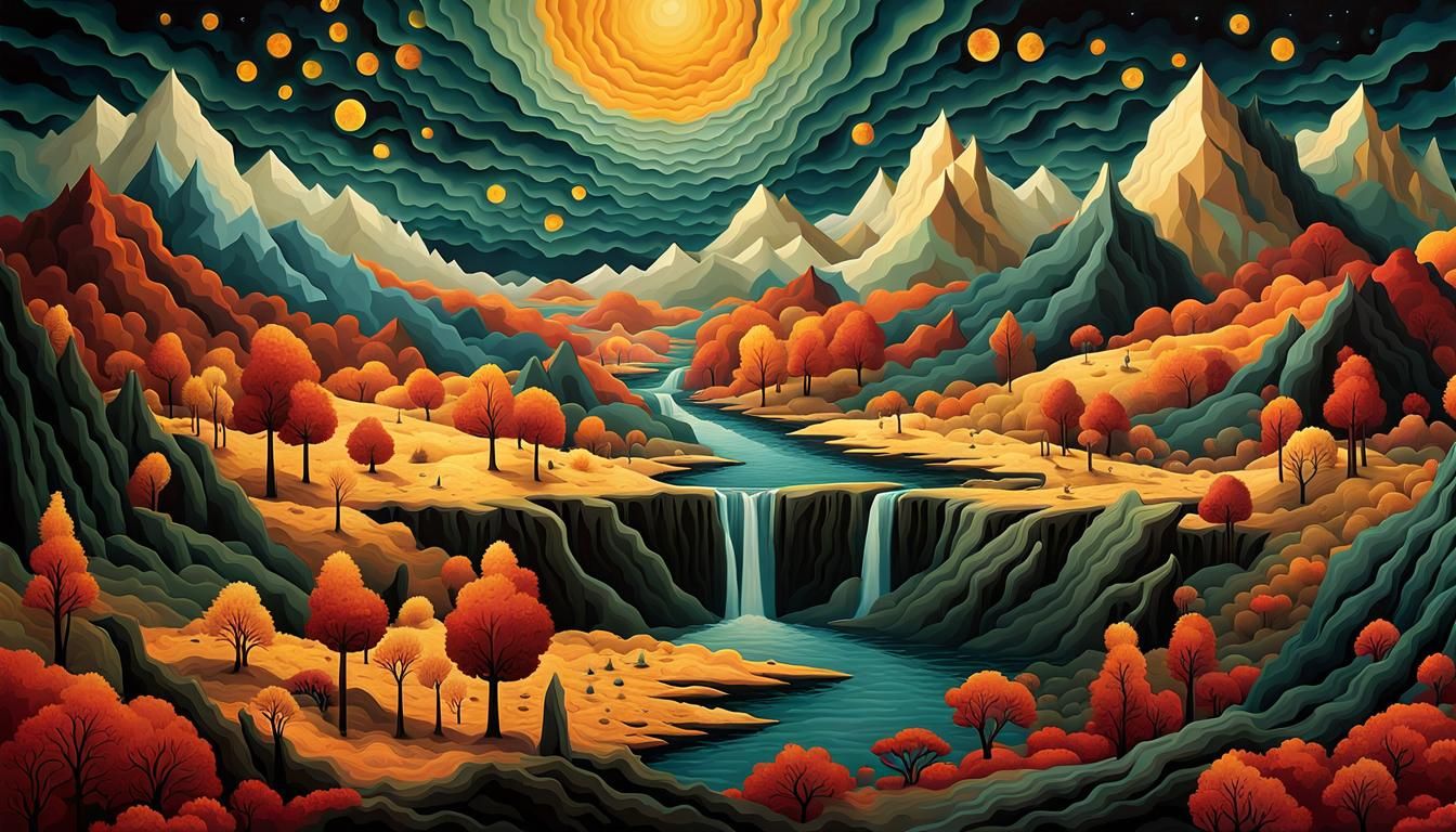 Surreal Battlefield Where Heaven and Hell Meet