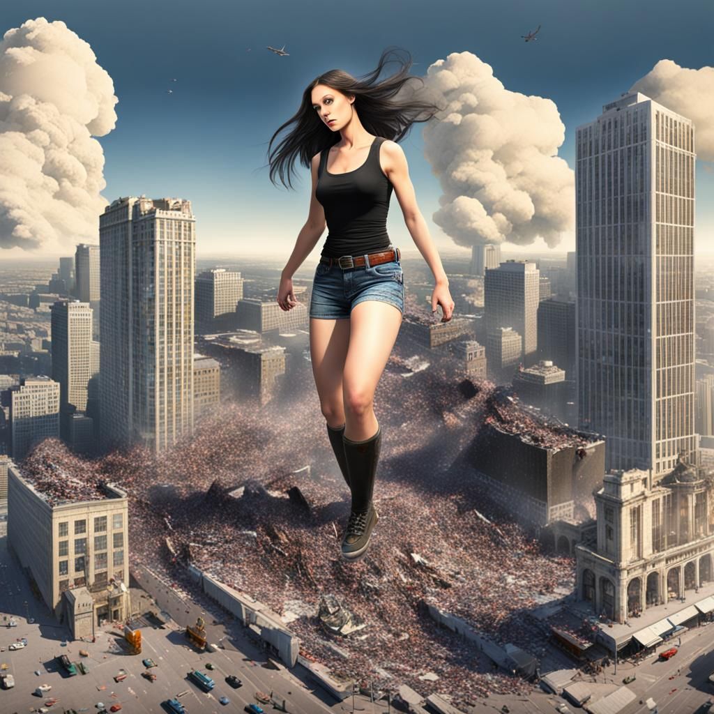 Giantess destruction