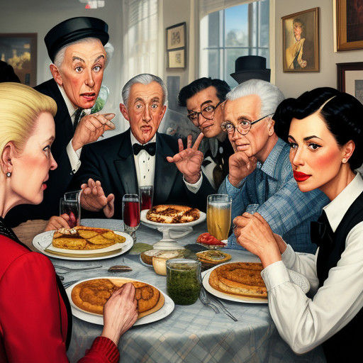 Whimsical Portraits of Mischief in a Gossipy Setting