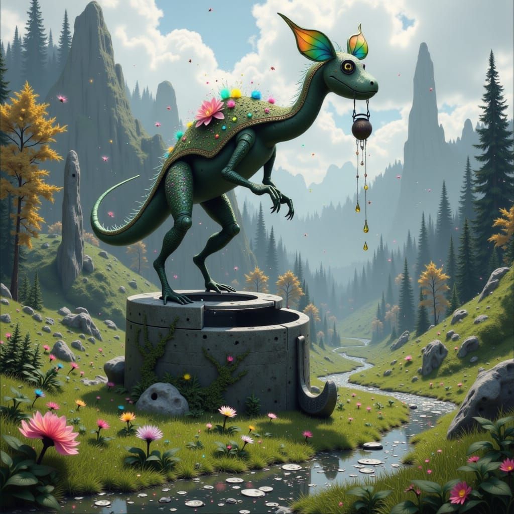 Prehistoric World Through a Well, Hyper-Realistic Unreal Eng...