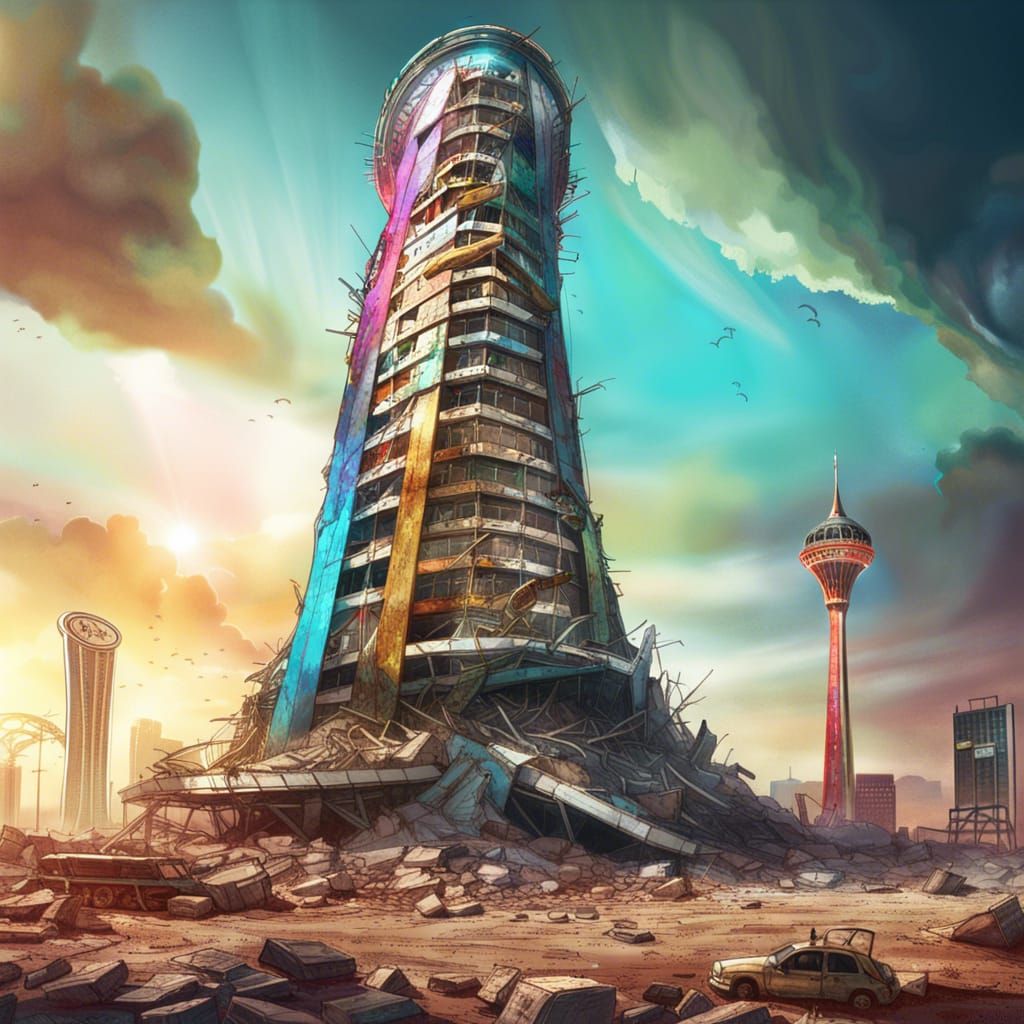 Post-Apocalyptic Las Vegas Stratosphere Tower