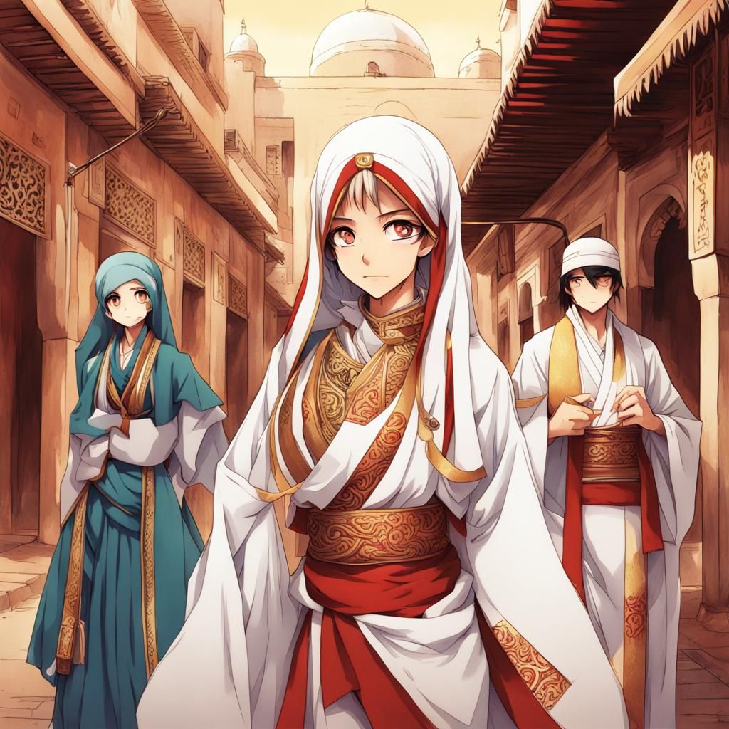 Anime Style Visual of Morocco