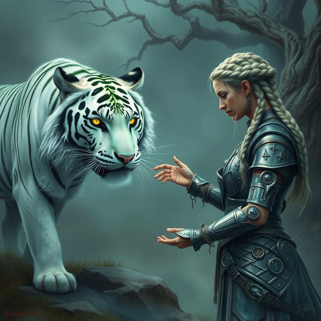 Warrior Queen and Runed White Tiger