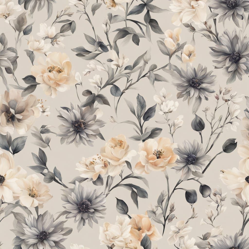 Floral Still Life of Essentials on Beige Tote Bag