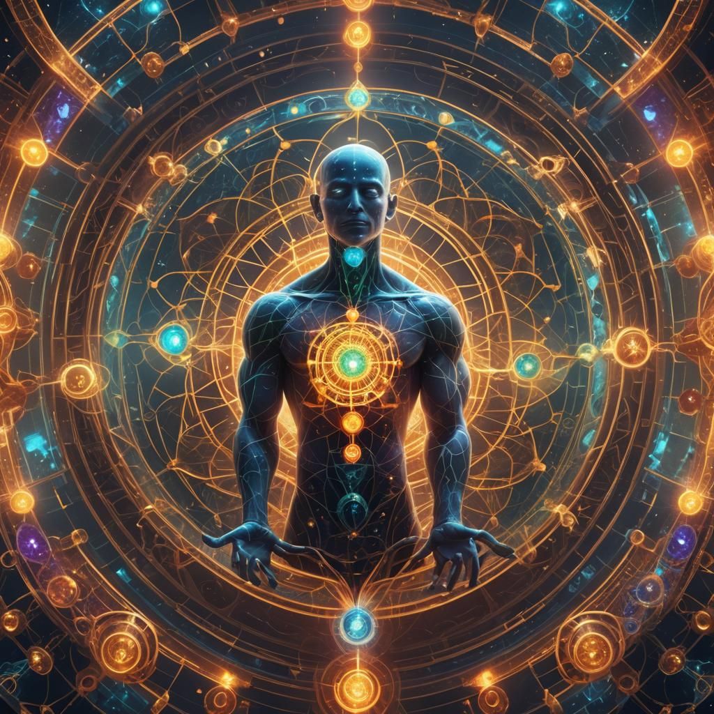 Energetic Anatomy: Fearlessness Activation in Digital Art