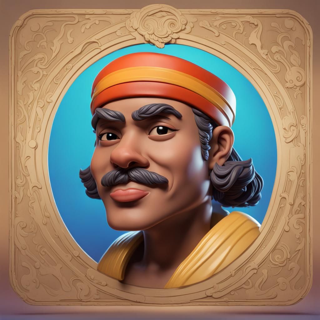 Akinator Funko Pop Hyperrealistic Concept Art