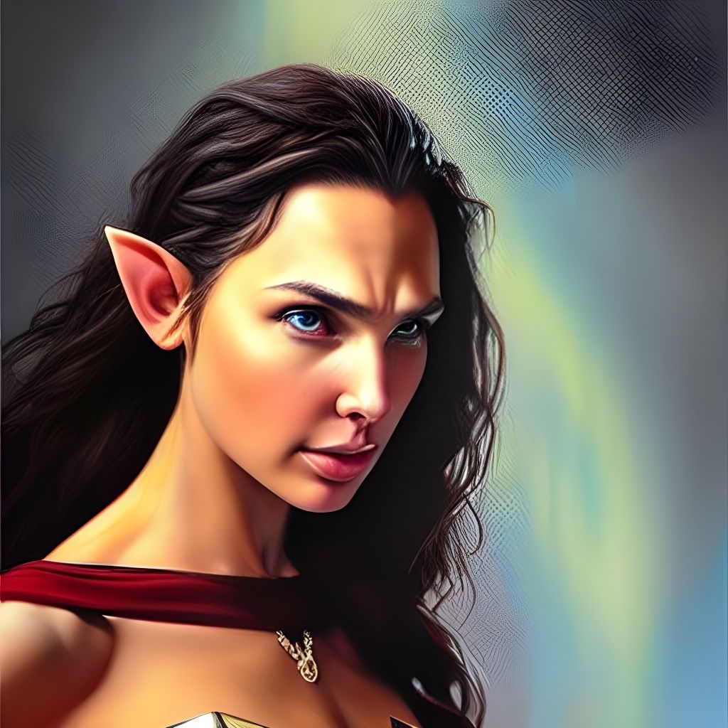 Hyperrealistic Elf Queen Portrait