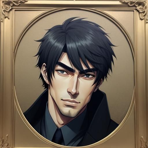 Handsome Anime Character Portrait