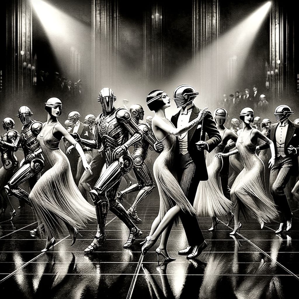 1920s Sci-Fi Robot Party in Art Deco Style