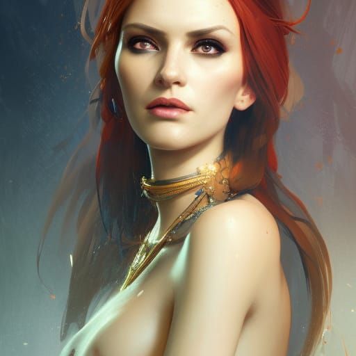 Semiramis Portrait in Hyperdetailed Art Style