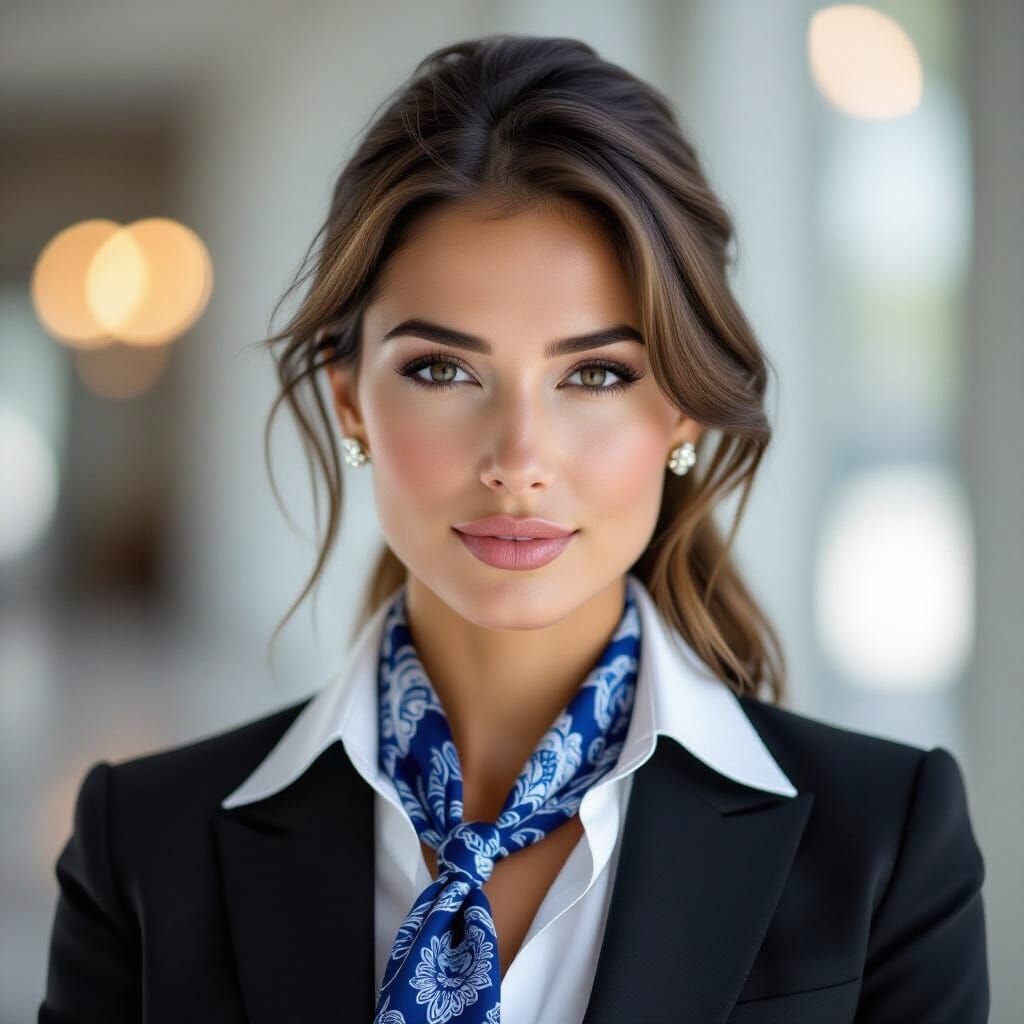 Confident Businesswoman Portrait in Dramatic Lighting