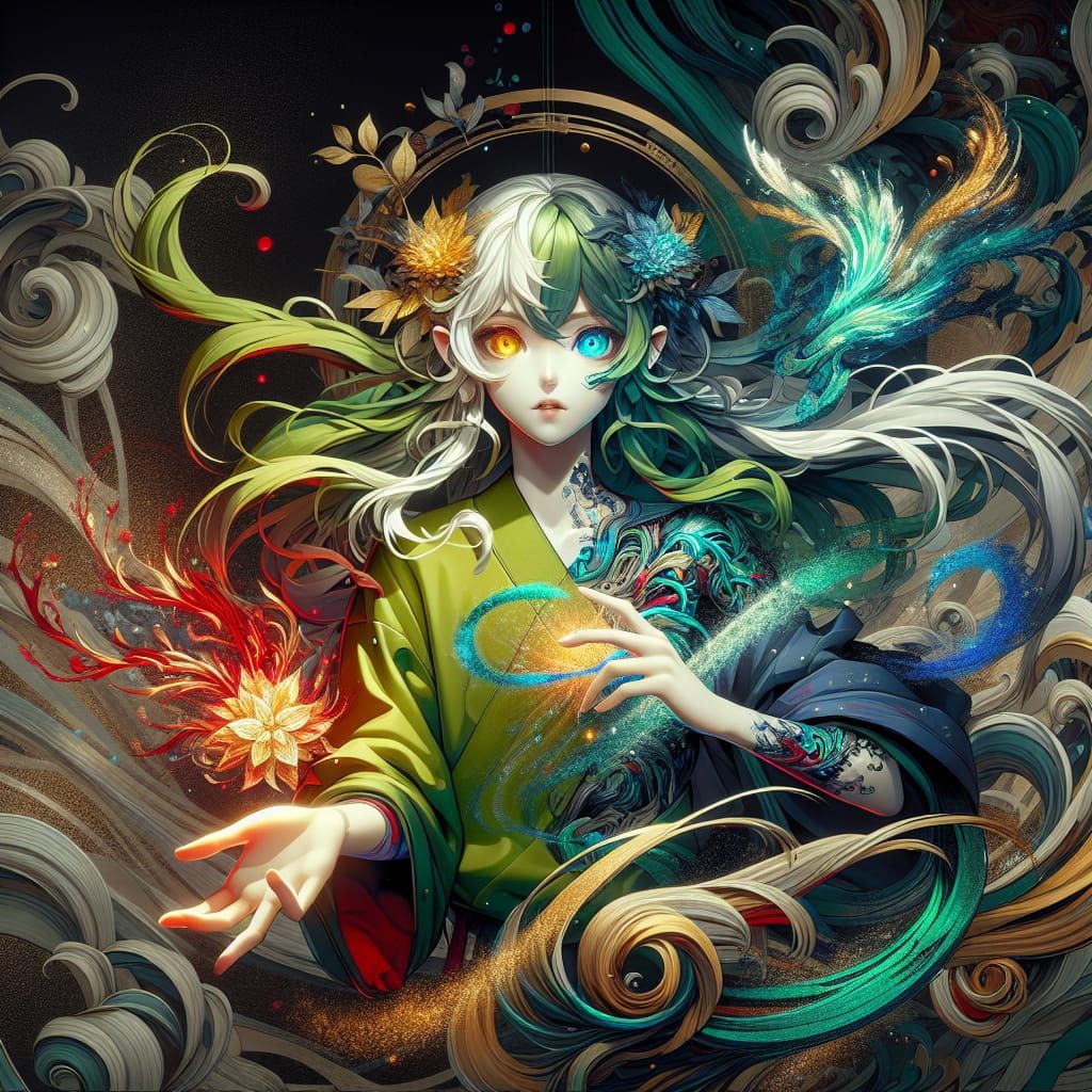 Anime Vampire Girl Conjures Blood Magic