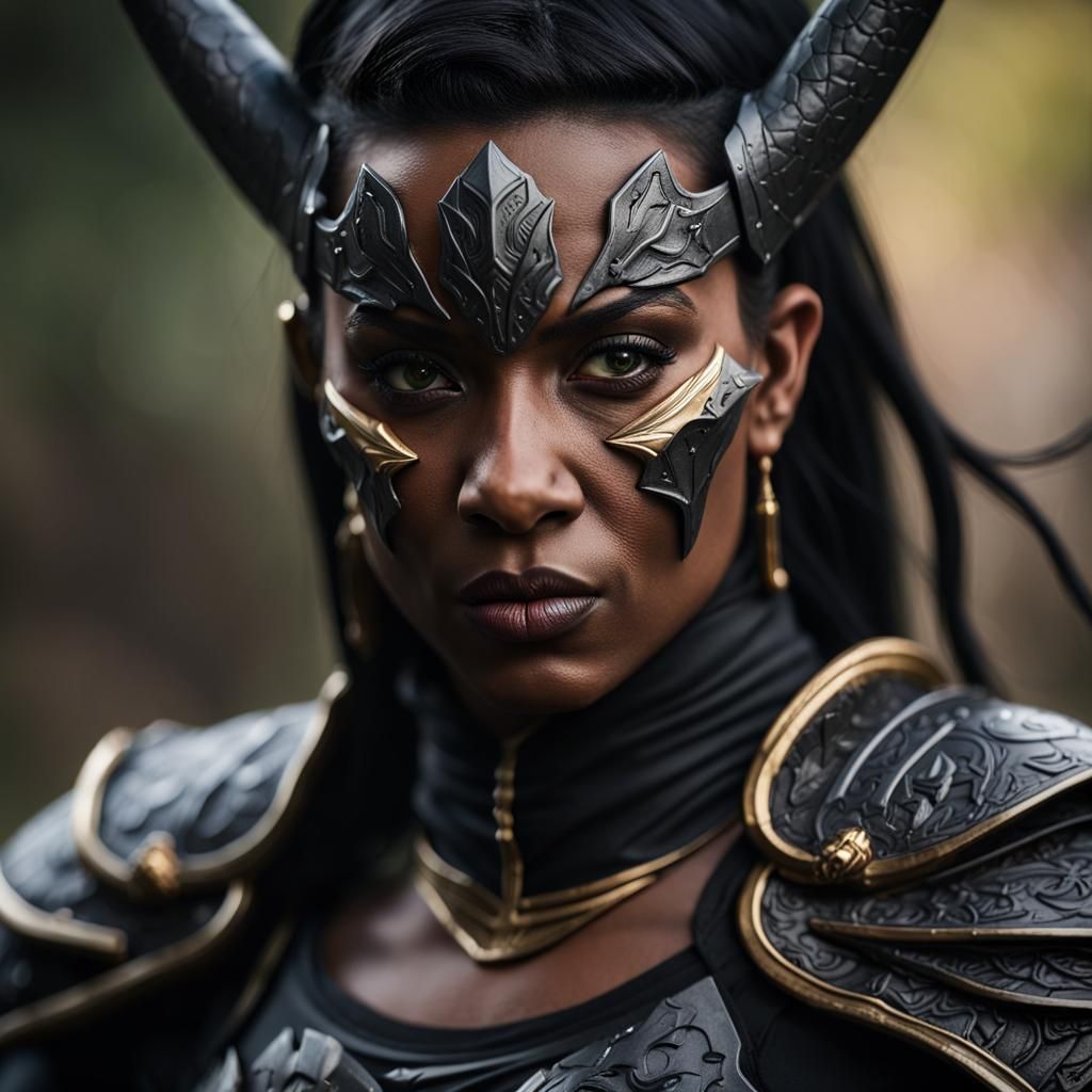 Fierce Dragonborn Warrior Rezmir Portrait