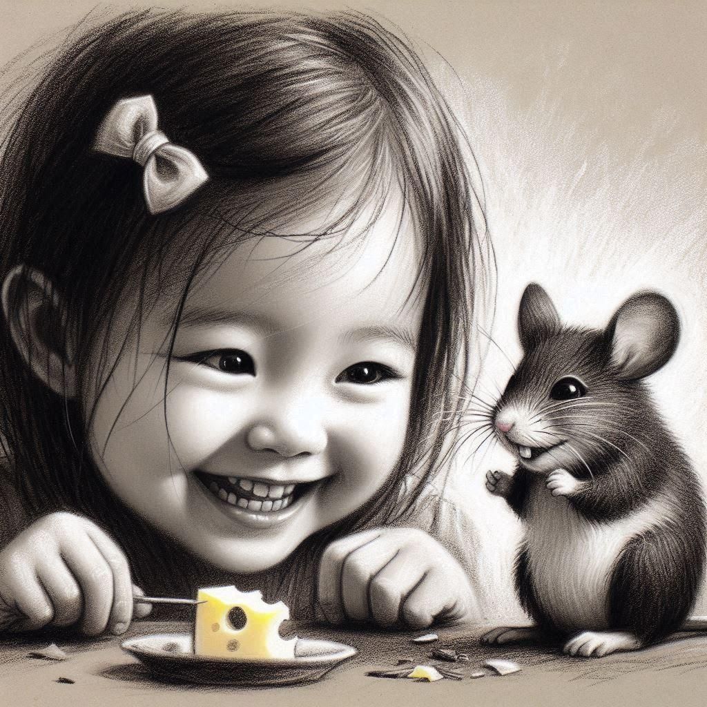 Classic Charcoal Drawing