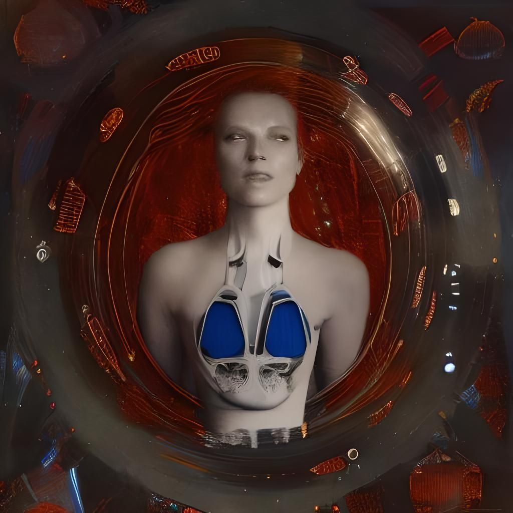 Lea Seydoux on Beach at Sunset: Mixed Media Collage