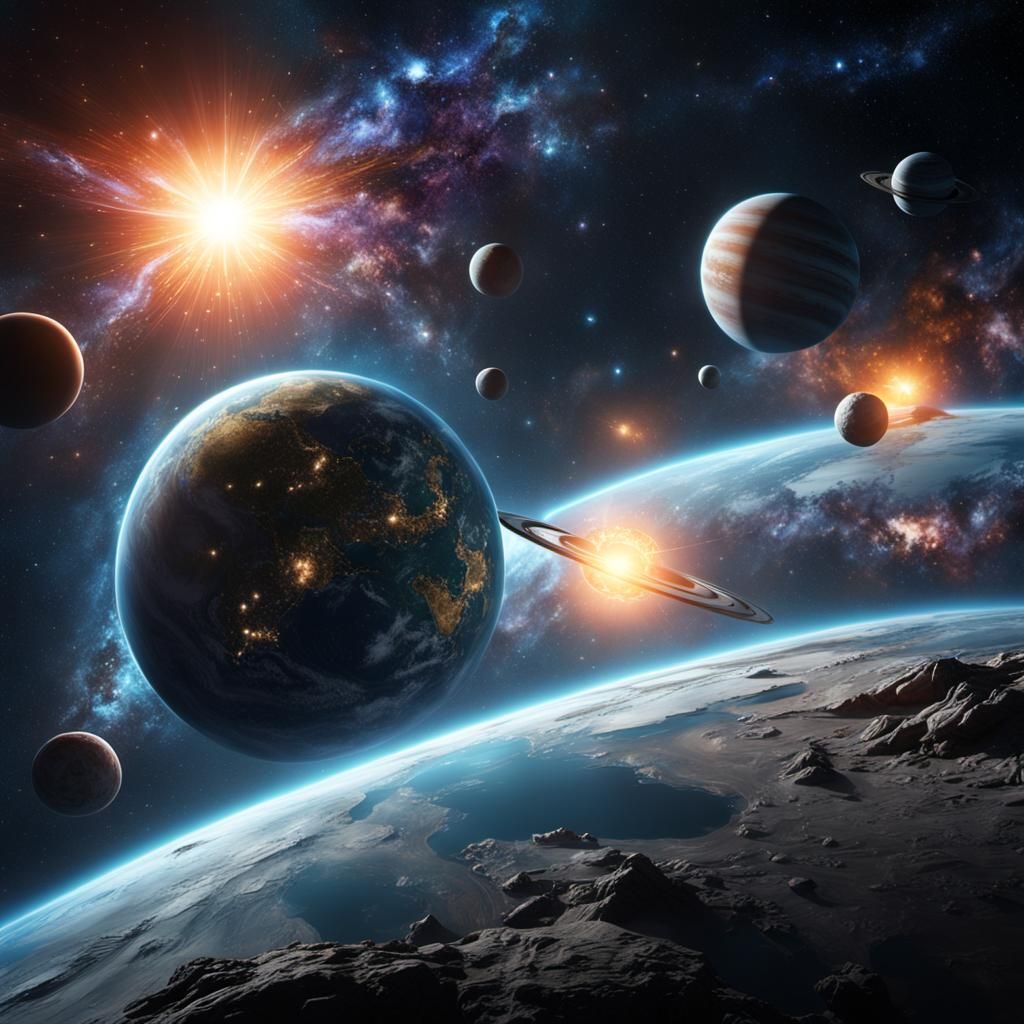 Planets Orbiting a Star in Deep Space