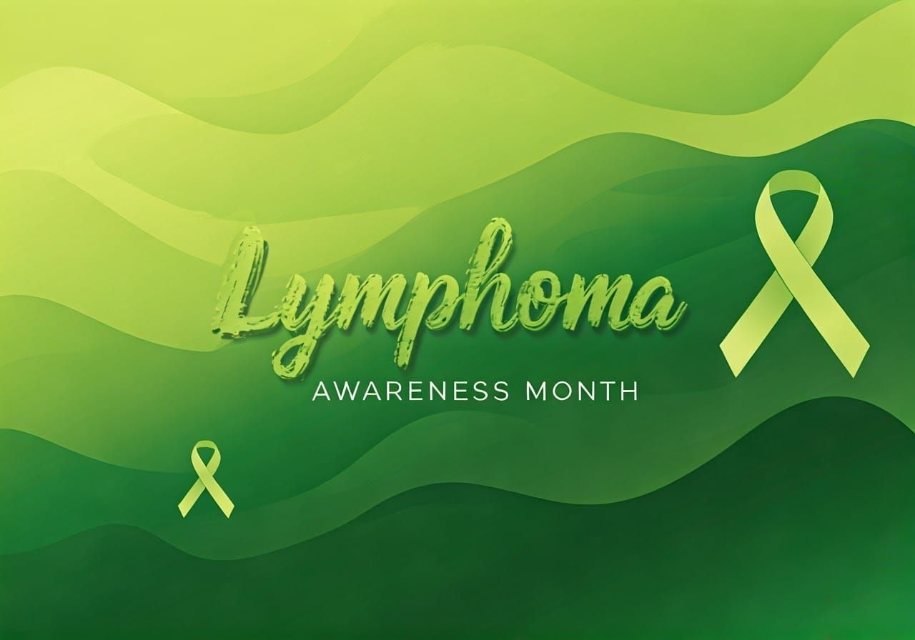 Lymphoma Awareness Month in Digital Art Style