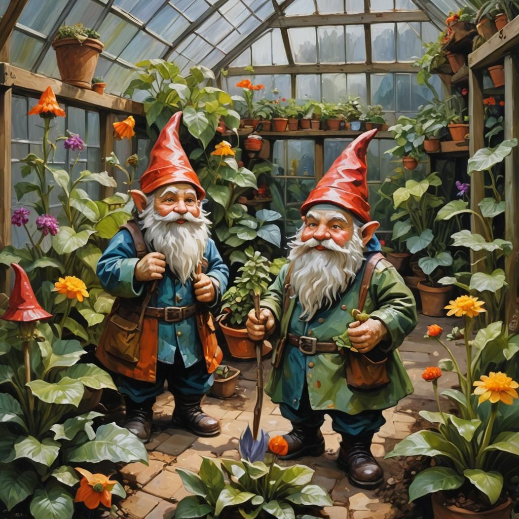 Gnomes in the greenhouse