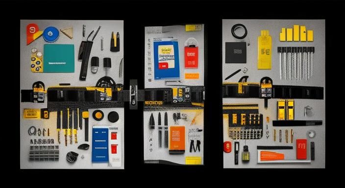 Organized Knolling Composition