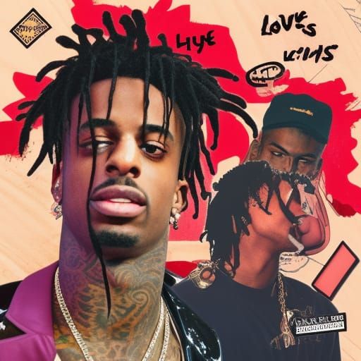 Abstract Digital Art Inspired by Playboi Carti Song