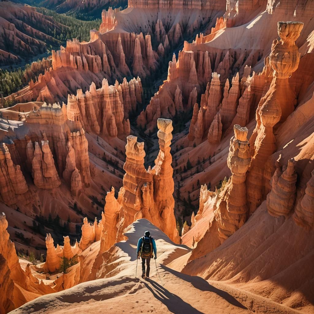 Bryce Canyon Hiker: A Breathtaking Landscape