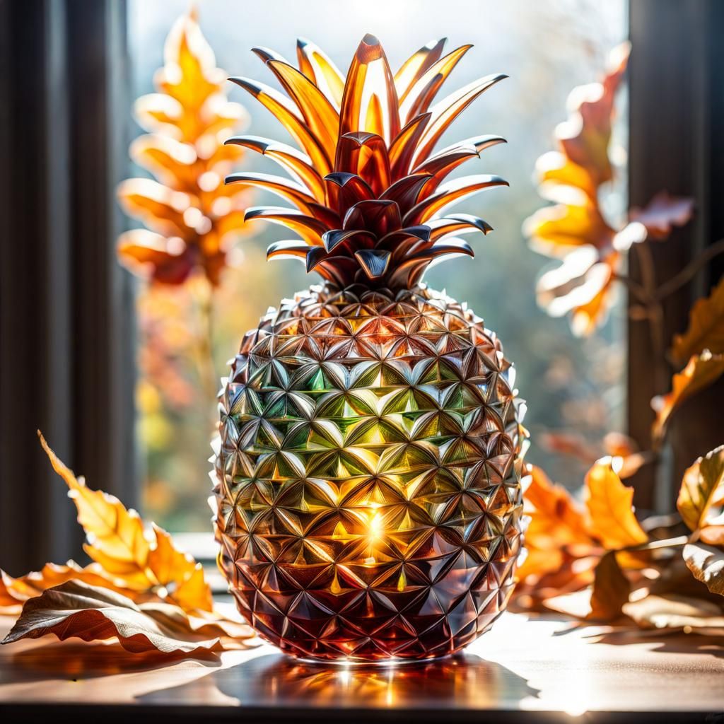 glass pineapple