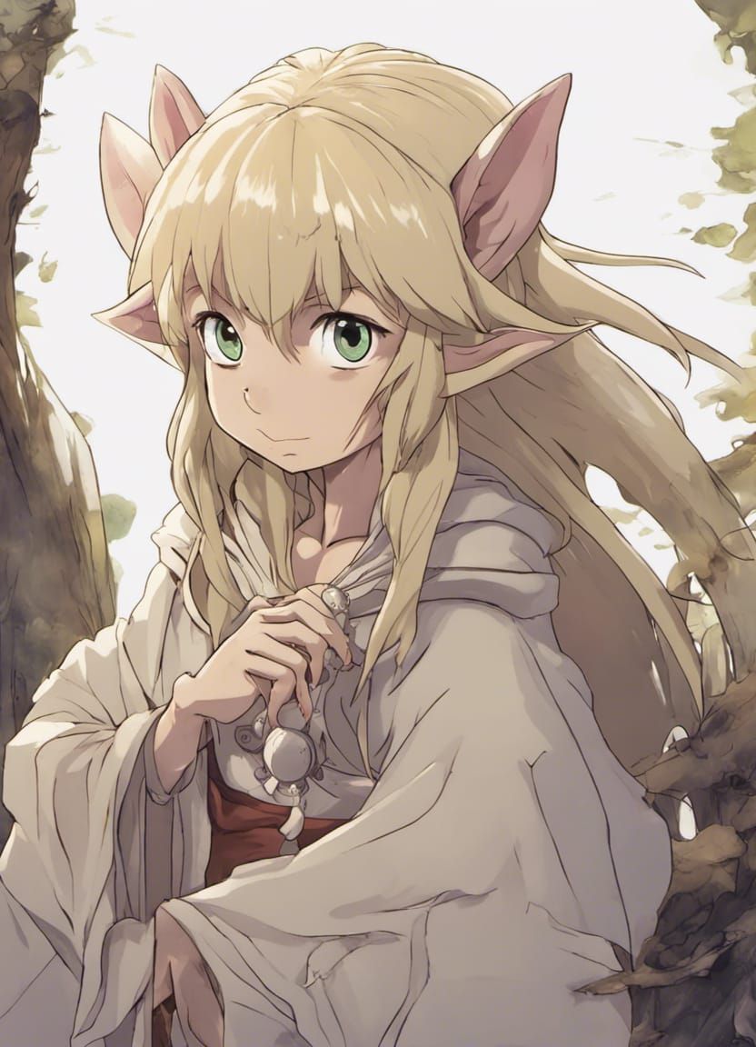 Blonde Gelfling in Anime Style