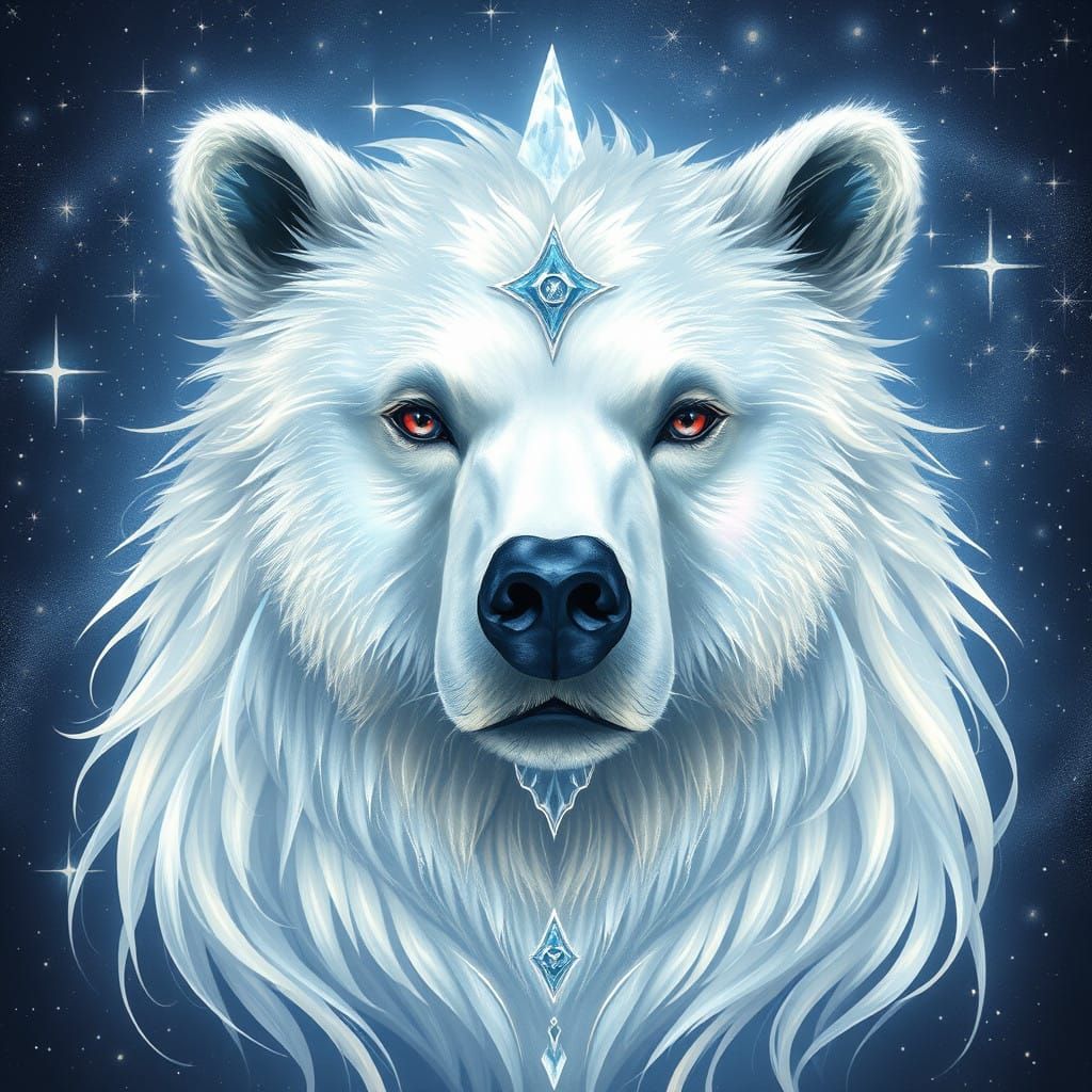 Regal Fae Bear in Celestial Starlight Glow