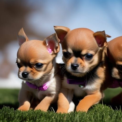 Adorable Chihuahua Puppies: A Digital Image