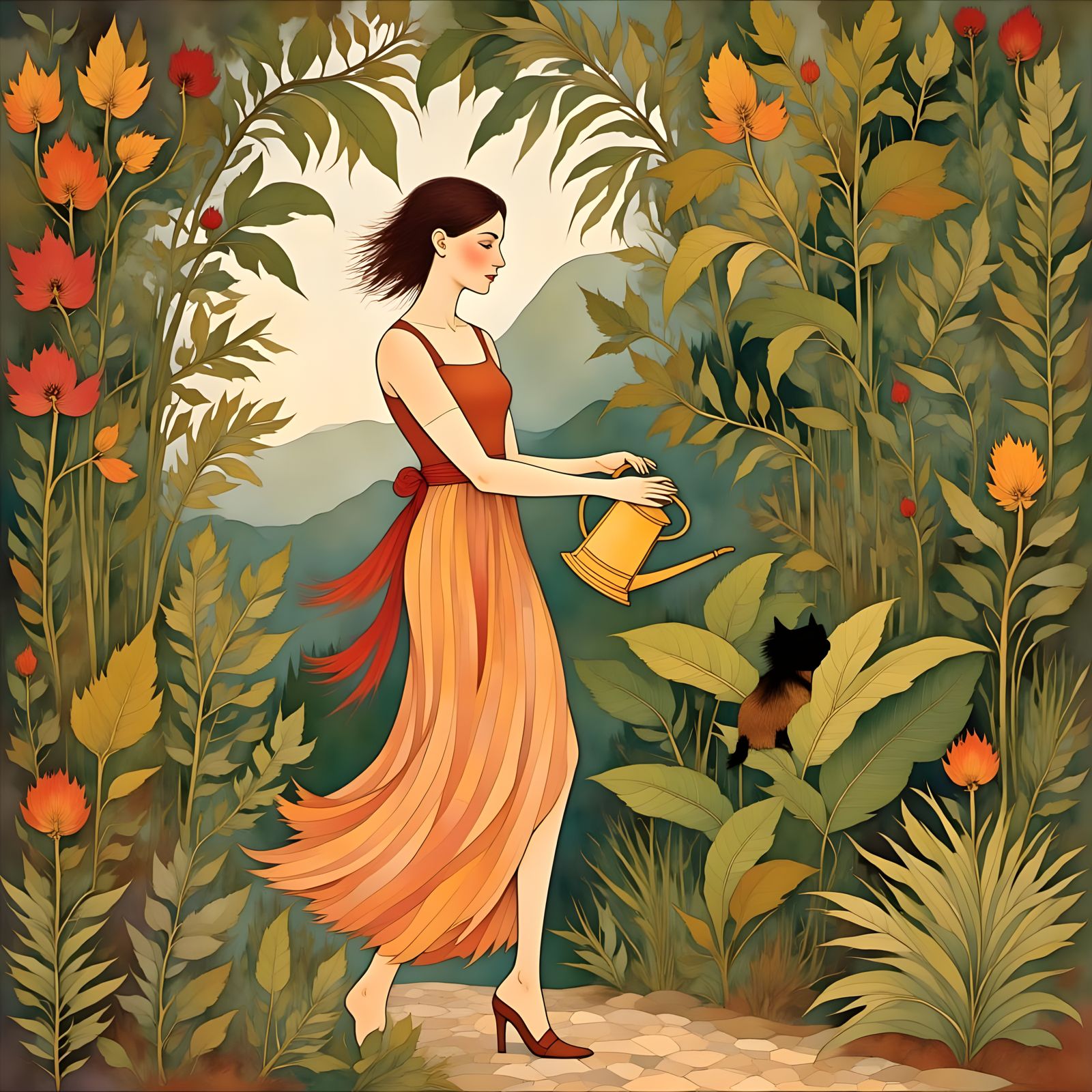 Kitten Found in Tropical Garden