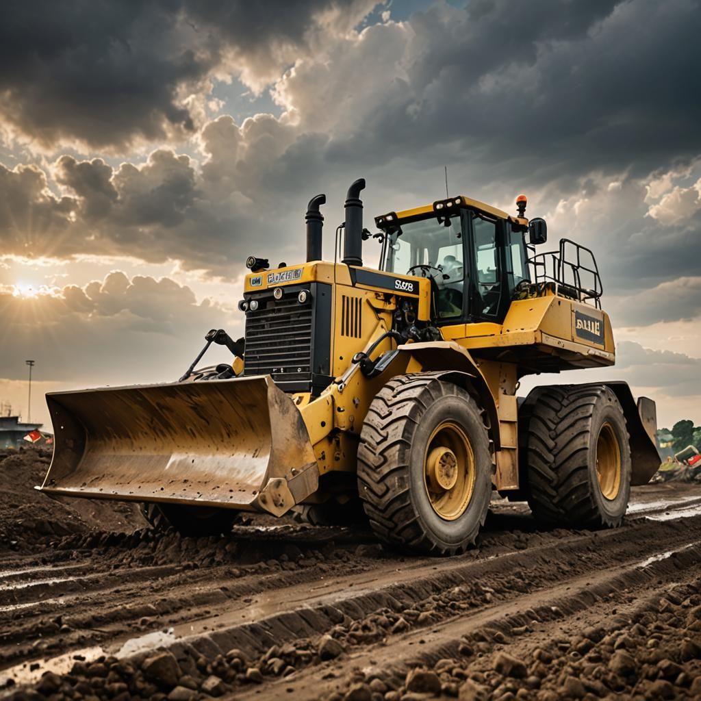 Ultra-Realistic Micromachine Bulldozer Photograph in 8K