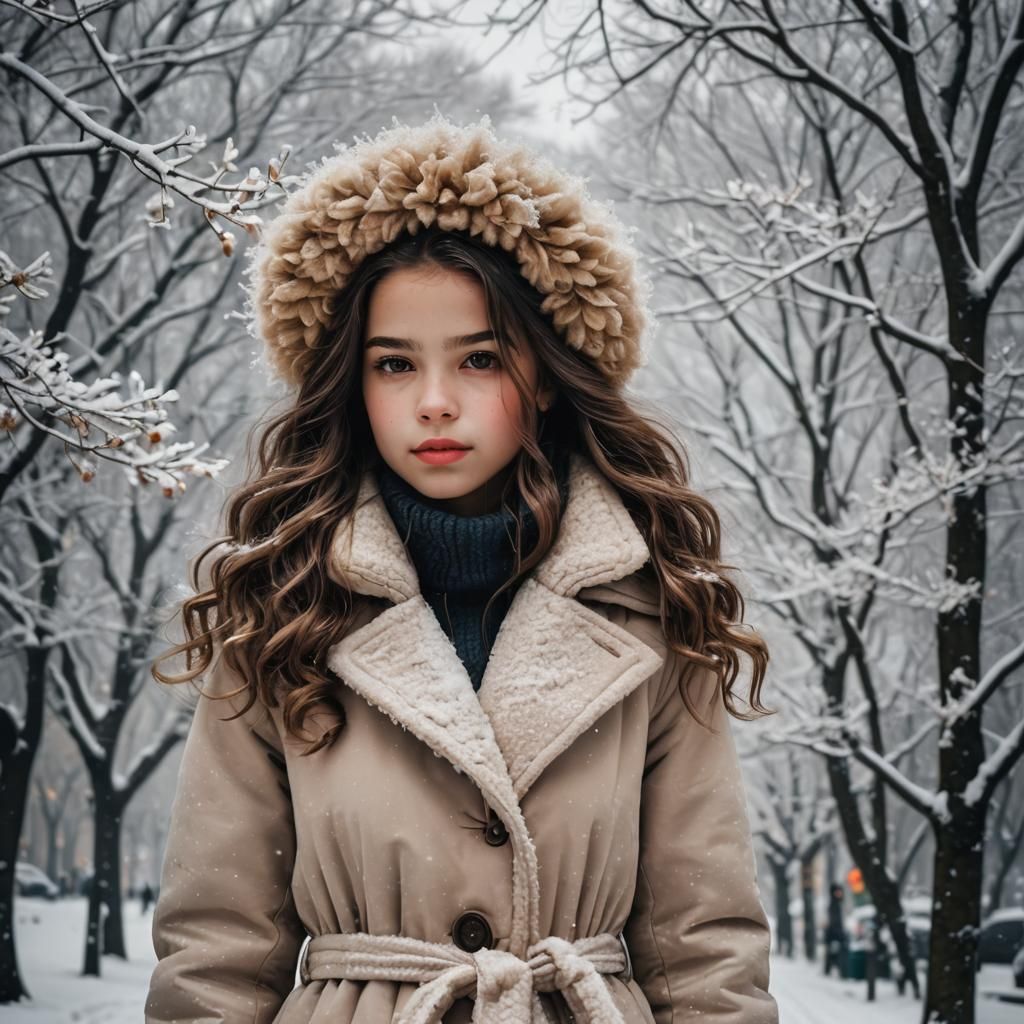 Menina do Inverno: A Winter Girl Portrait