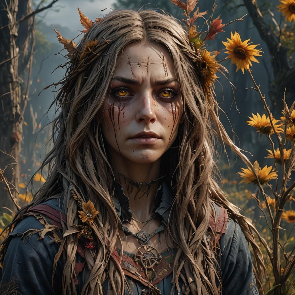 Scarecrow Girl: Detailed Matte Painting in Unreal Engine