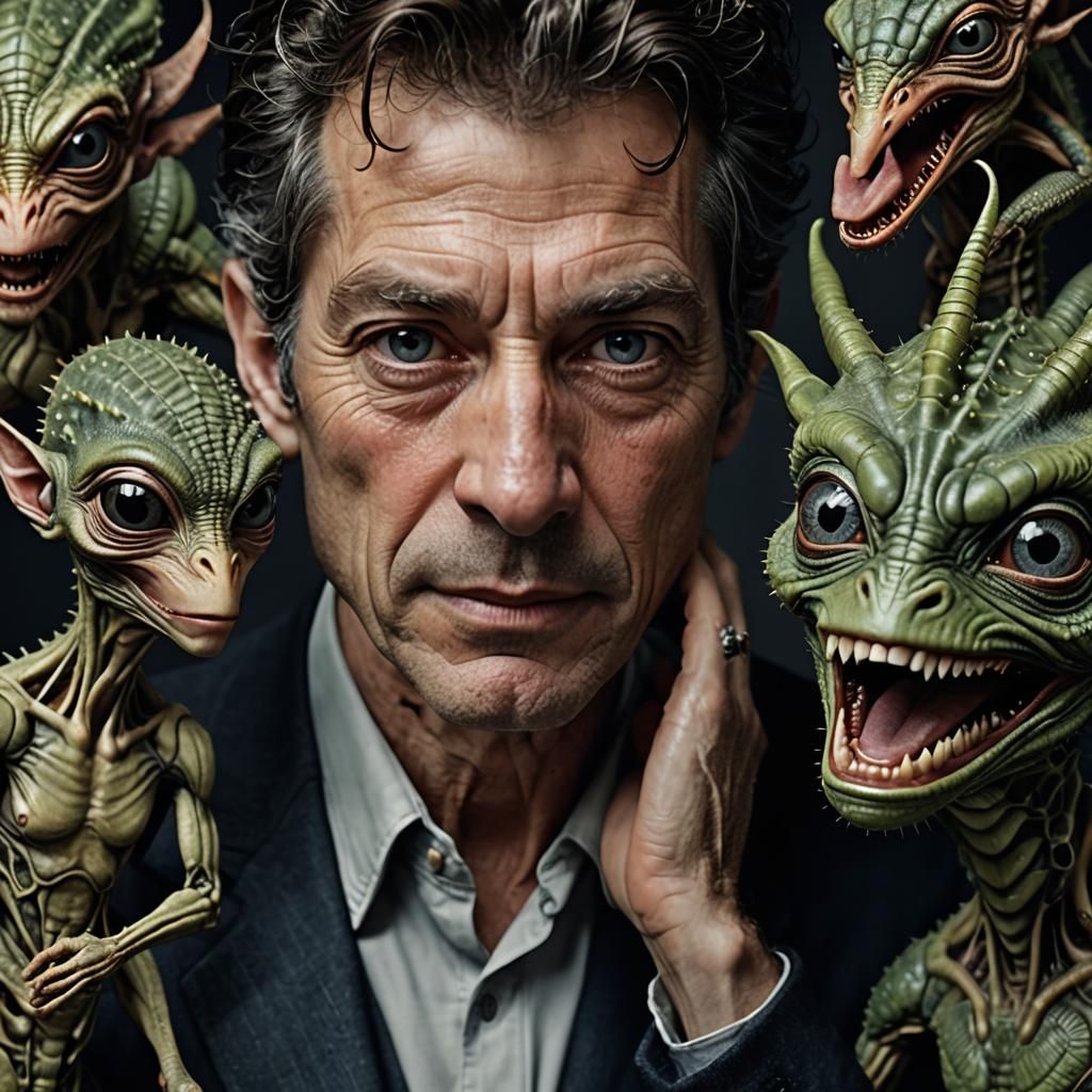 Hyperrealistic Alien Life: Everyday Moments in Bizarre Art