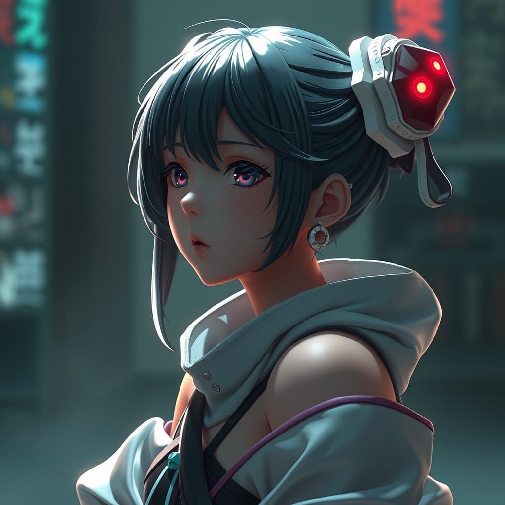 Detailed 3D Anime Art Inspired by WLOP