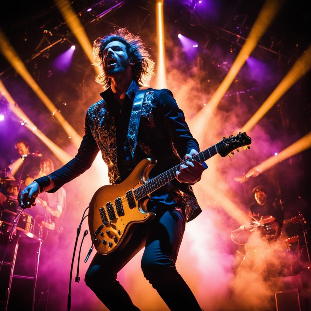 Rock Star in Concert: Blurred Motion Photography