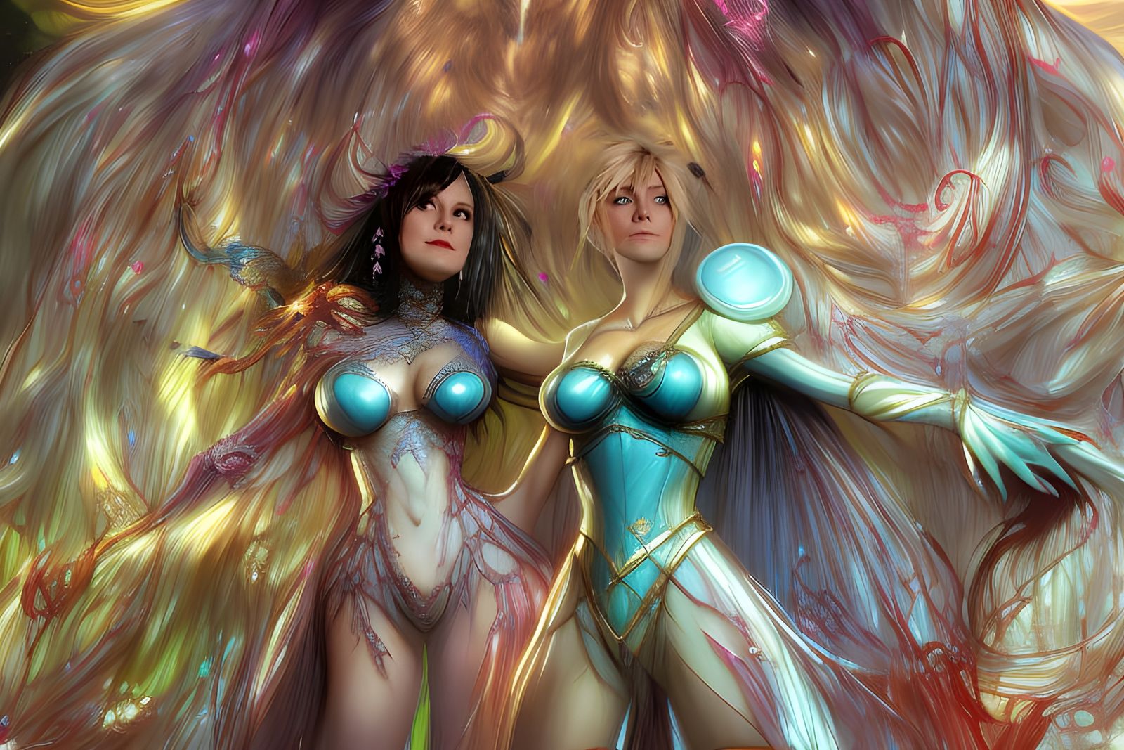 Sensual Portrait in Hyperdetailed Art Style