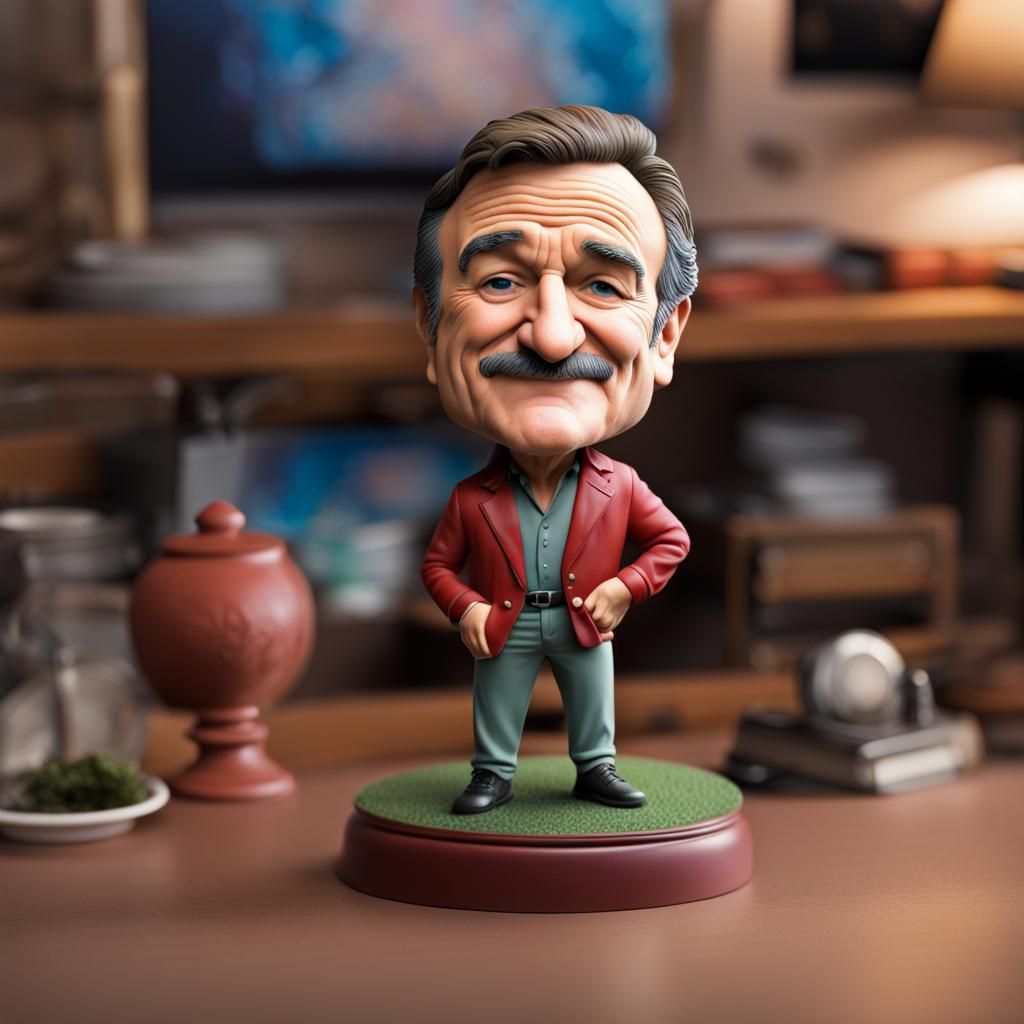 Robin Williams Bobblehead Character