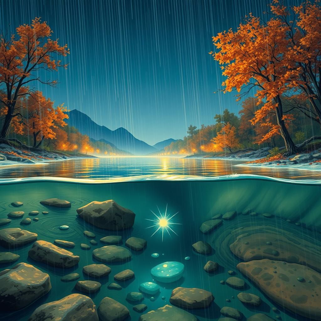 Clear Autumn Night with Jade Star