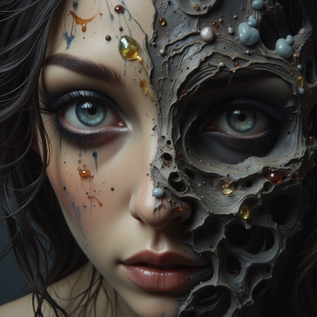 Surreal Dark Beauty Merges Contradictory Light and Shadow