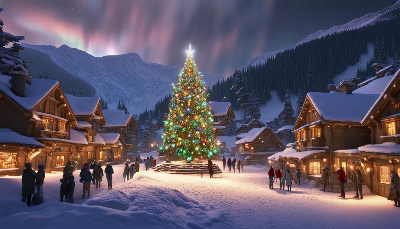 Village Christmas Tree 1.