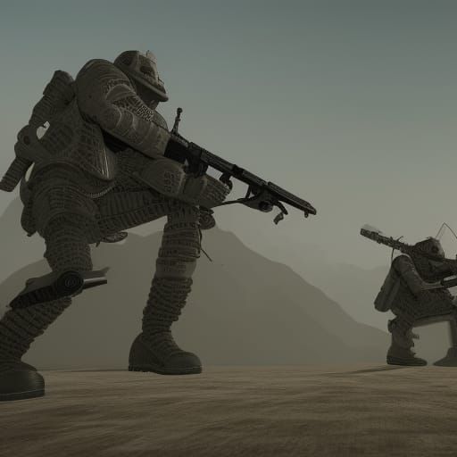 Military Stealth Team in Detailed Matte Painting