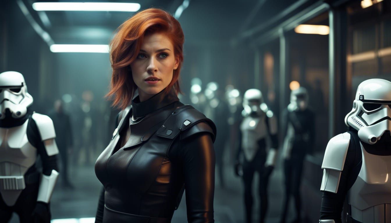 Gemma Arterton with Lightsaber in Digital Painting